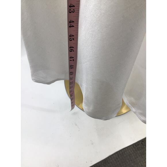 LULU'S XL Idyllic Muse White Organza Rosette Strapless Midi Dress NEW B126 - Picture 5 of 10